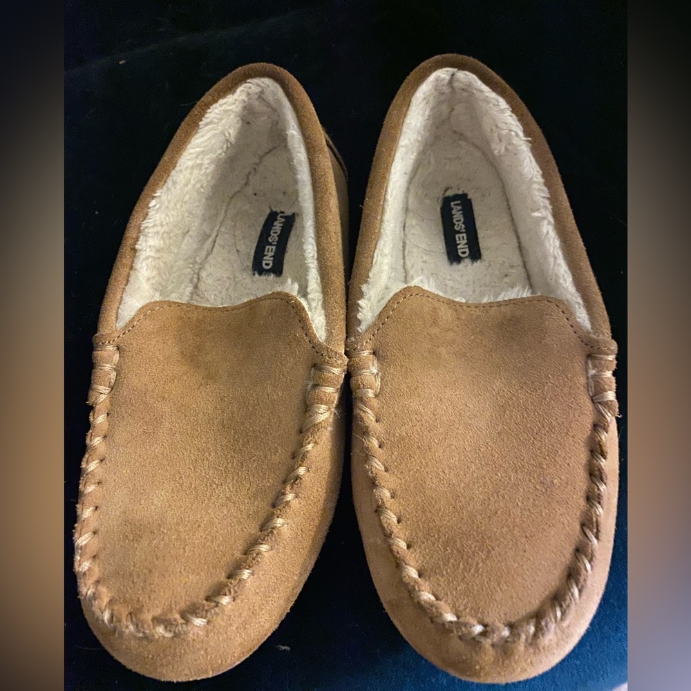 Lands End youth slippers